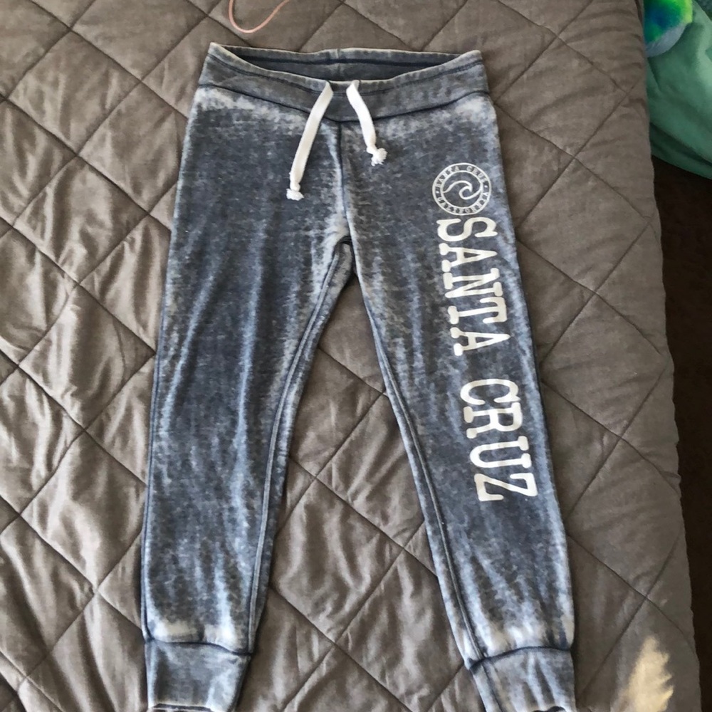 distressed "santa cruz" sweatpants
